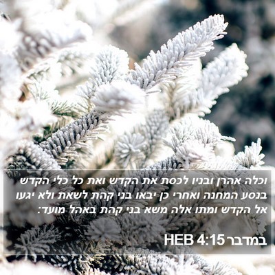 במדבר 4:15 HEB Bible Verse Image