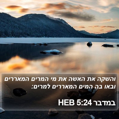 במדבר 5:24 HEB Bible Verse Image