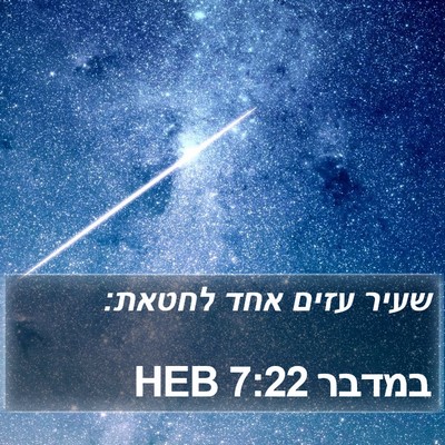 במדבר 7:22 HEB Bible Verse Image