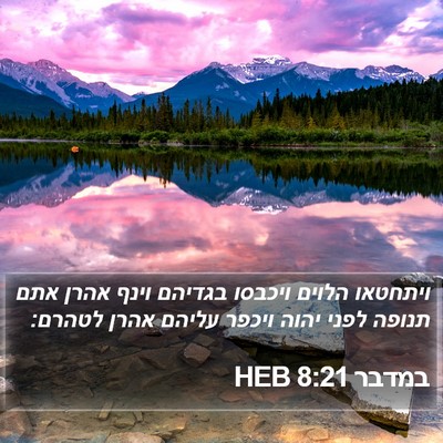 במדבר 8:21 HEB Bible Verse Image