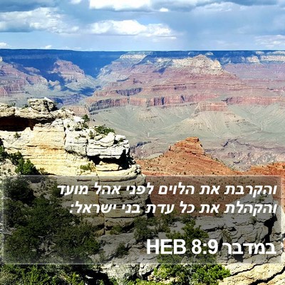 במדבר 8:9 HEB Bible Verse Image