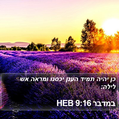 במדבר 9:16 HEB Bible Verse Image