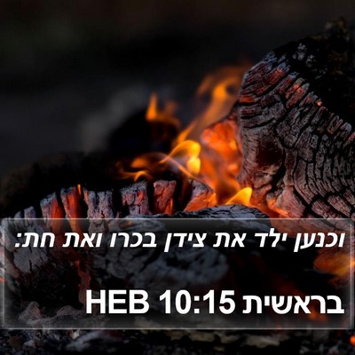 בראשית 10:15 HEB Bible Verse Image