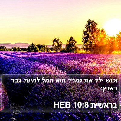 בראשית 10:8 HEB Bible Verse Image