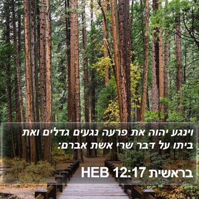 בראשית 12:17 HEB Bible Verse Image