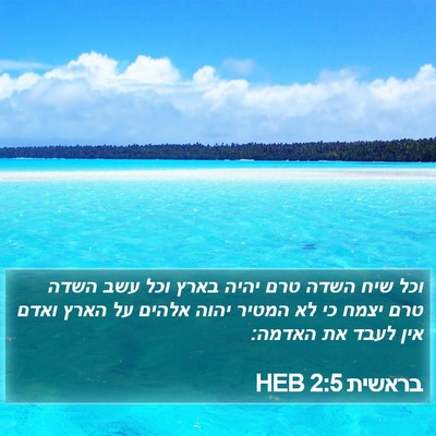 בראשית 2:5 HEB Bible Verse Image