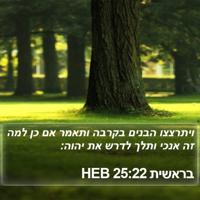 בראשית 25:22 HEB Bible Verse Image