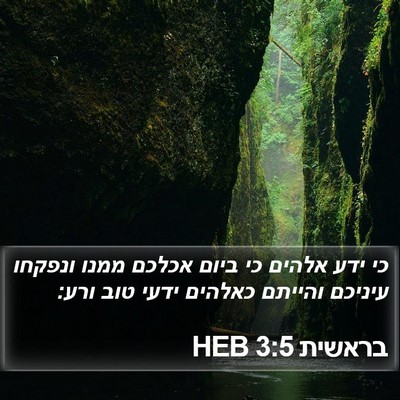 בראשית 3:5 HEB Bible Verse Image