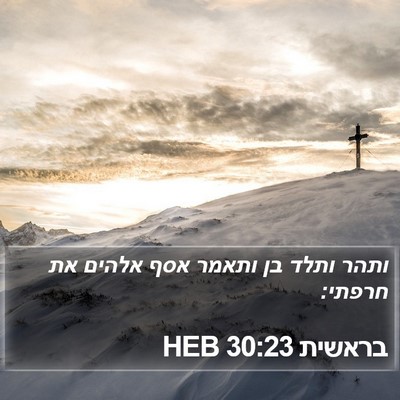 בראשית 30:23 HEB Bible Verse Image