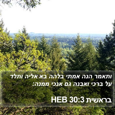 בראשית 30:3 HEB Bible Verse Image
