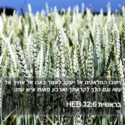 בראשית 32:6 HEB Bible Verse Image