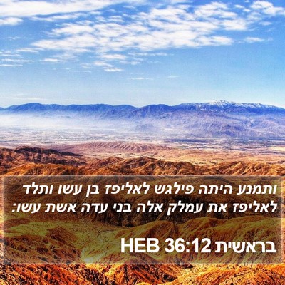 בראשית 36:12 HEB Bible Verse Image