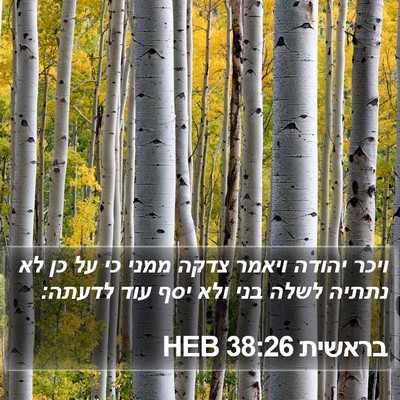 בראשית 38:26 HEB Bible Verse Image