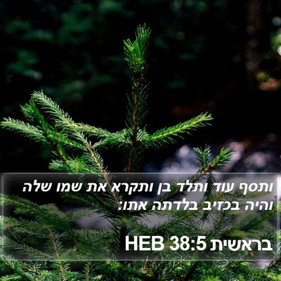 בראשית 38:5 HEB Bible Verse Image