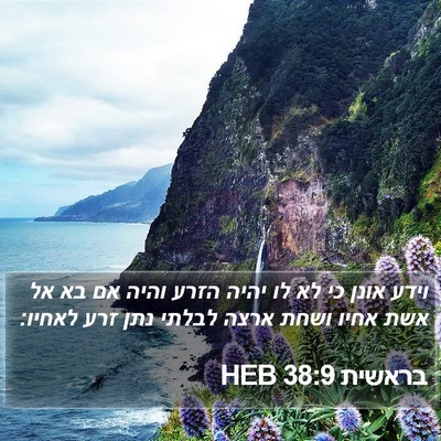 בראשית 38:9 HEB Bible Verse Image