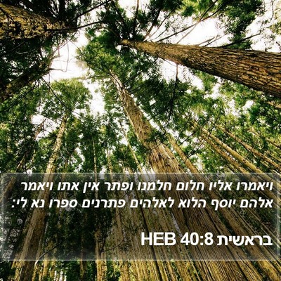 בראשית 40:8 HEB Bible Verse Image