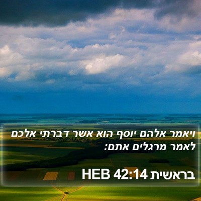 בראשית 42:14 HEB Bible Verse Image