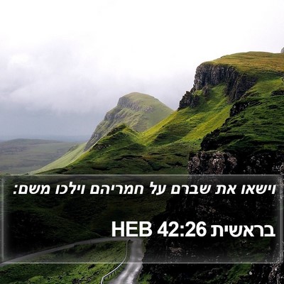 בראשית 42:26 HEB Bible Verse Image