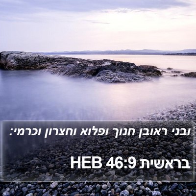 בראשית 46:9 HEB Bible Verse Image