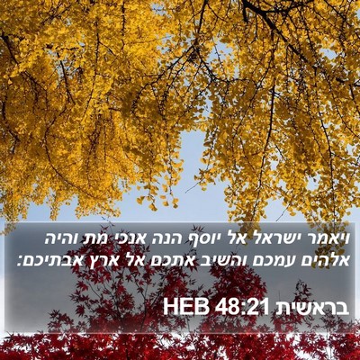 בראשית 48:21 HEB Bible Verse Image