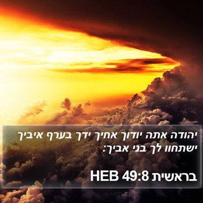 בראשית 49:8 HEB Bible Verse Image