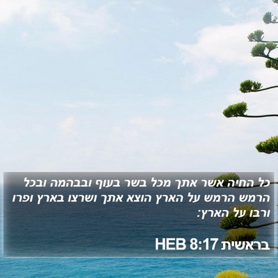 בראשית 8:17 HEB Bible Verse Image