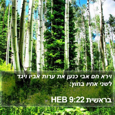 בראשית 9:22 HEB Bible Verse Image