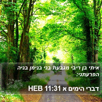 דברי הימים א 11:31 HEB Bible Verse Image