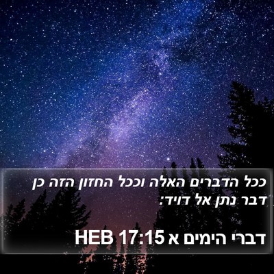 דברי הימים א 17:15 HEB Bible Verse Image