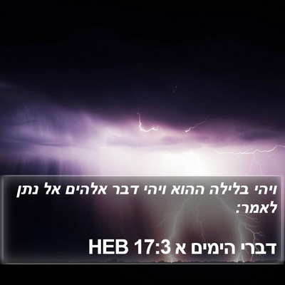 דברי הימים א 17:3 HEB Bible Verse Image
