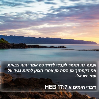 דברי הימים א 17:7 HEB Bible Verse Image