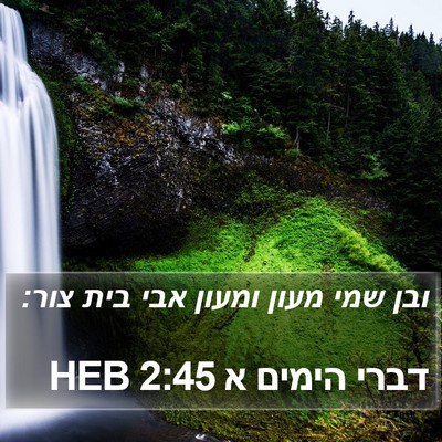 דברי הימים א 2:45 HEB Bible Verse Image