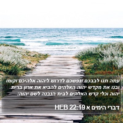 דברי הימים א 22:19 HEB Bible Verse Image