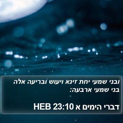 דברי הימים א 23:10 HEB Bible Verse Image