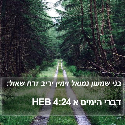 דברי הימים א 4:24 HEB Bible Verse Image