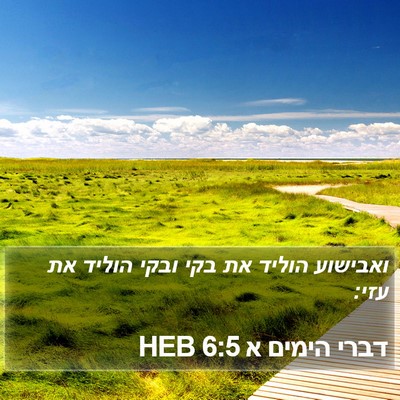 דברי הימים א 6:5 HEB Bible Verse Image
