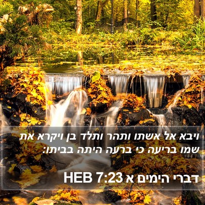 דברי הימים א 7:23 HEB Bible Verse Image