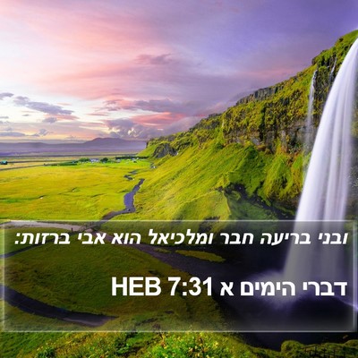 דברי הימים א 7:31 HEB Bible Verse Image