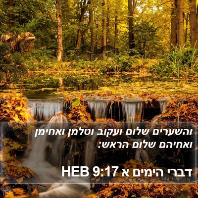 דברי הימים א 9:17 HEB Bible Verse Image
