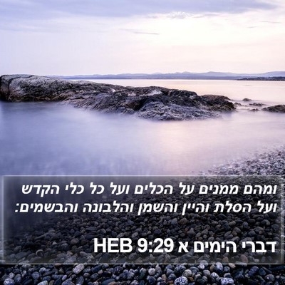 דברי הימים א 9:29 HEB Bible Verse Image