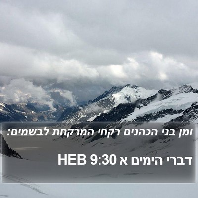 דברי הימים א 9:30 HEB Bible Verse Image