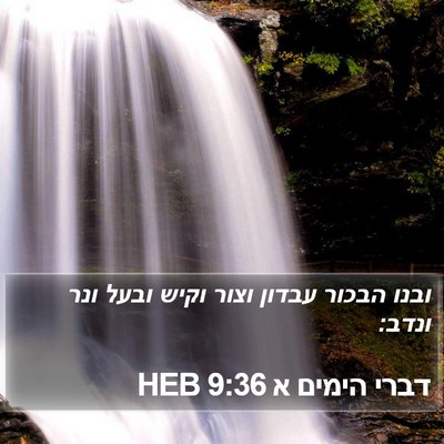 דברי הימים א 9:36 HEB Bible Verse Image