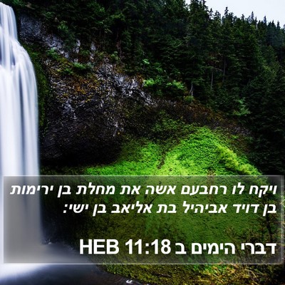 דברי הימים ב 11:18 HEB Bible Verse Image