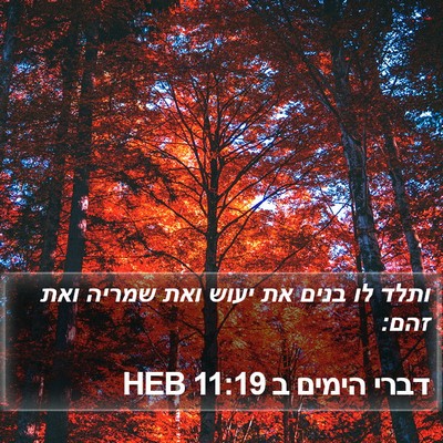 דברי הימים ב 11:19 HEB Bible Verse Image