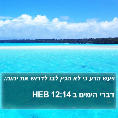 דברי הימים ב 12:14 HEB Bible Verse Image