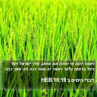 דברי הימים ב 18:19 HEB Bible Verse Image
