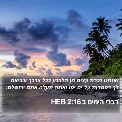 דברי הימים ב 2:16 HEB Bible Verse Image