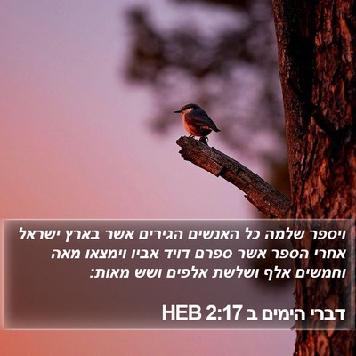 דברי הימים ב 2:17 HEB Bible Verse Image