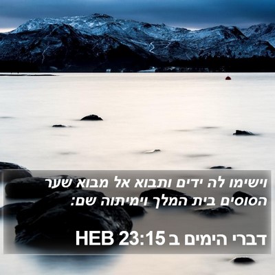 דברי הימים ב 23:15 HEB Bible Verse Image