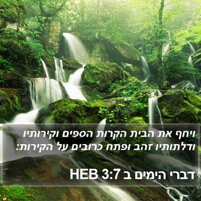 דברי הימים ב 3:7 HEB Bible Verse Image